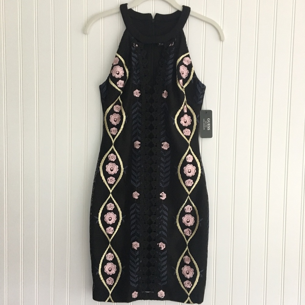 Guess body con black dress SIZE 0